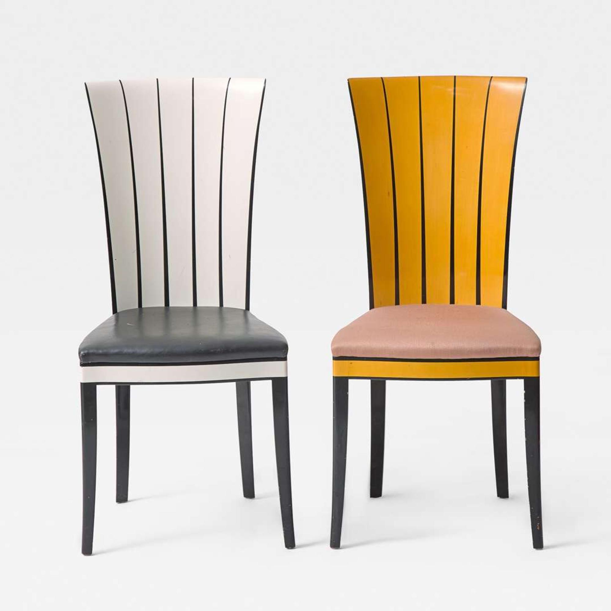 After Eliel Saarinen (Finnish-American, 1873-1950) Two "Cranbrook" Chairs, Charles Phipps & Sons, USA, designed 1929-30, the present lot circa 1990