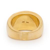 Asch Grossbardt, Onyx, Mother-of-Pearl, and Yellow Gold Ring