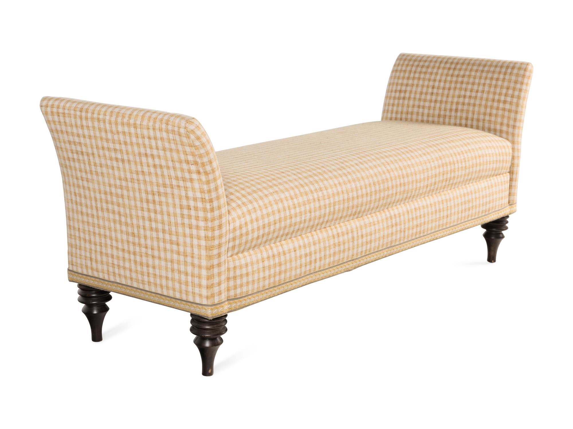 An Upholstered Window Bench