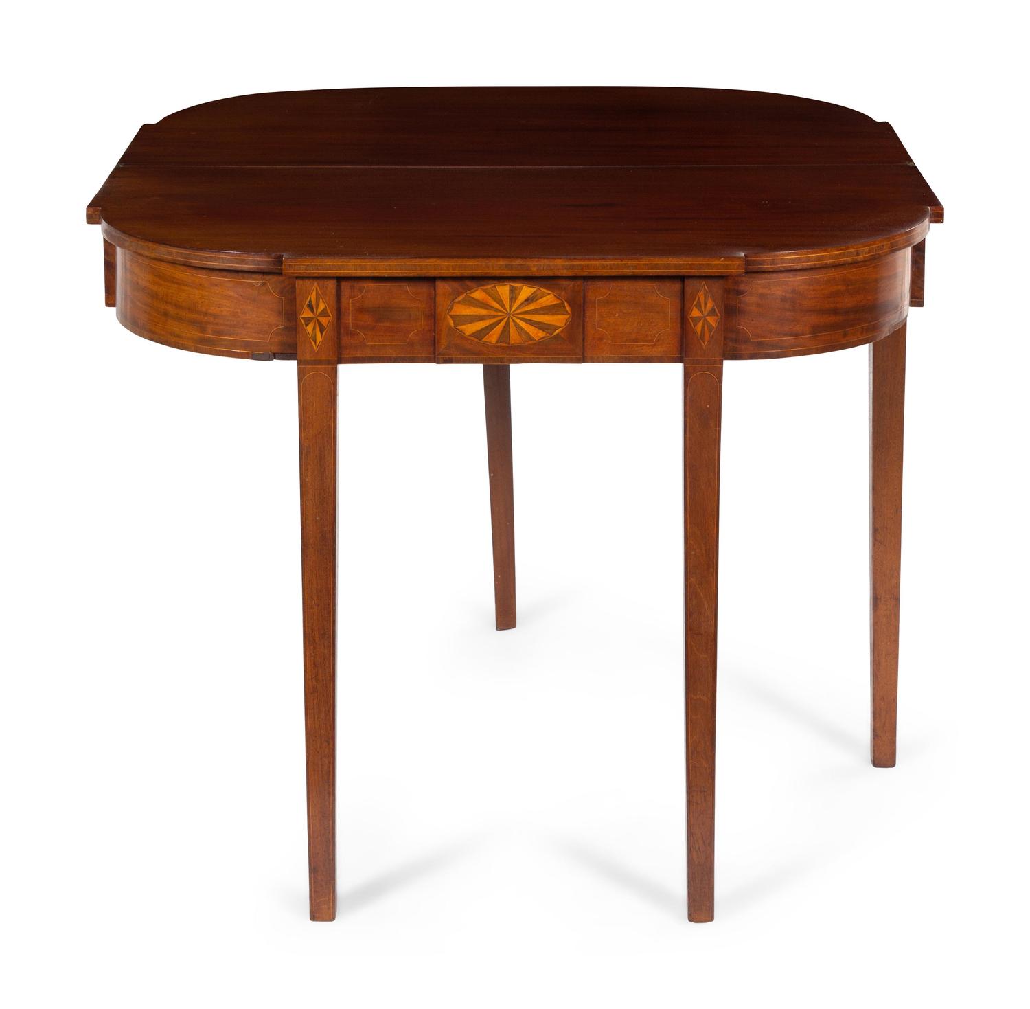 A Federal Mahogany Flip-Top Table