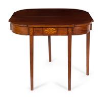 A Federal Mahogany Flip-Top Table