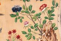 A Group of Chinese Hand-Painted Wallpaper Panels