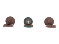 Two Carved Patch Boxes and a Portrait Medallion-Inset Patch Box