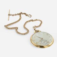 An 18K Yellow Gold Hamilton Pocket Watch