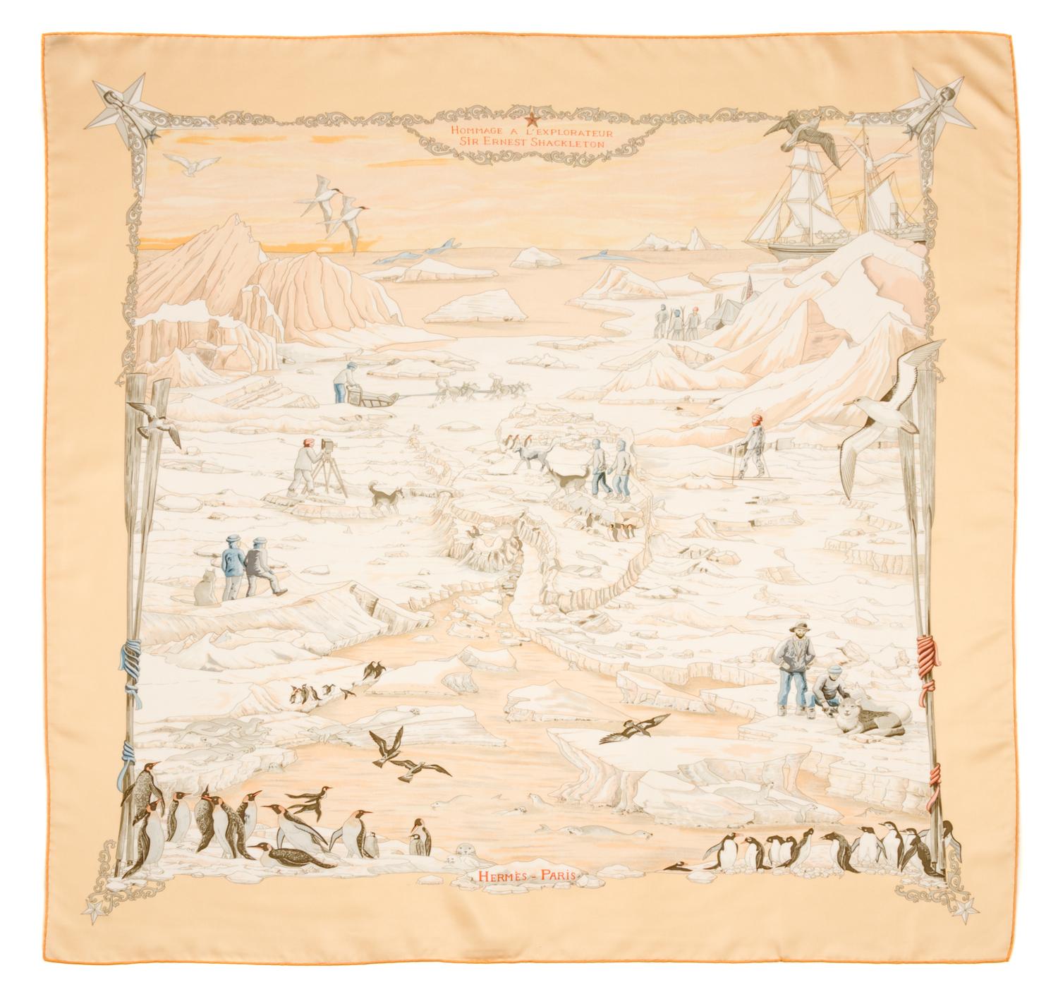 An Hermes 90cm Silk Scarf, 36"x36".