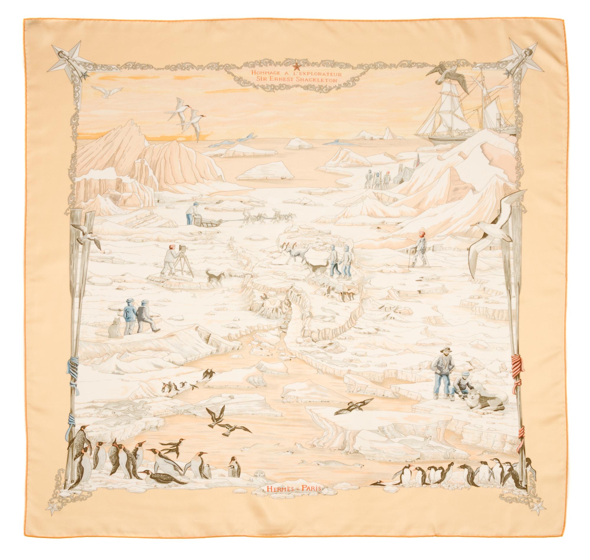 An Hermes 90cm Silk Scarf, 36"x36".