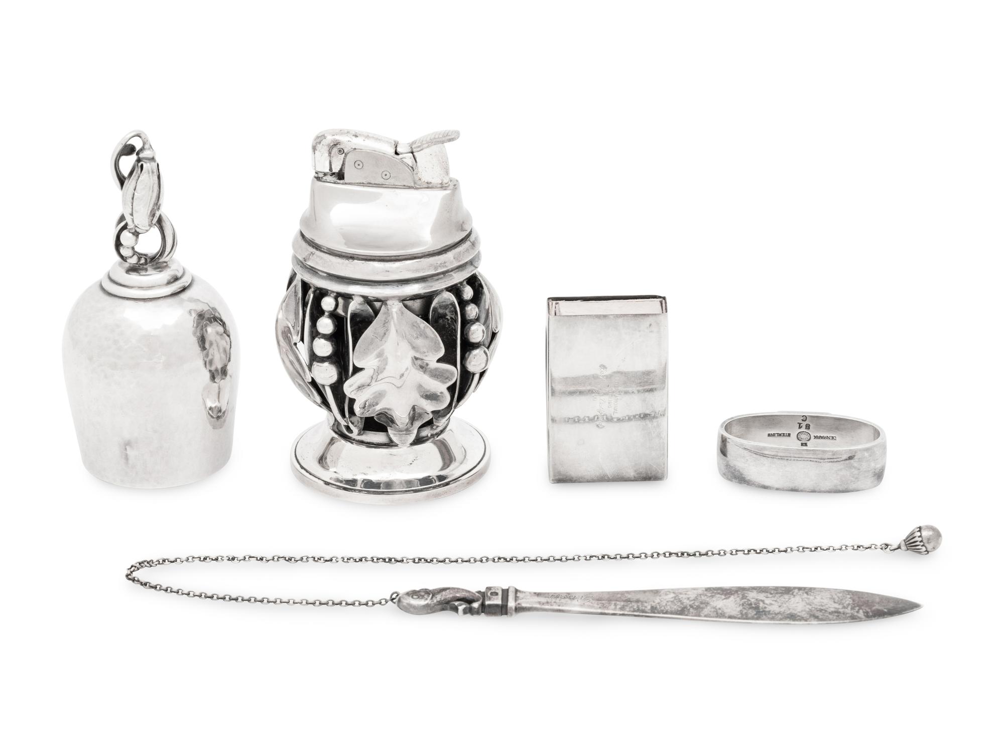 A Group of Georg Jensen Silver Articles