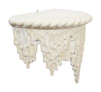 A Pair of White Painted Grotto Style Wall Brackets