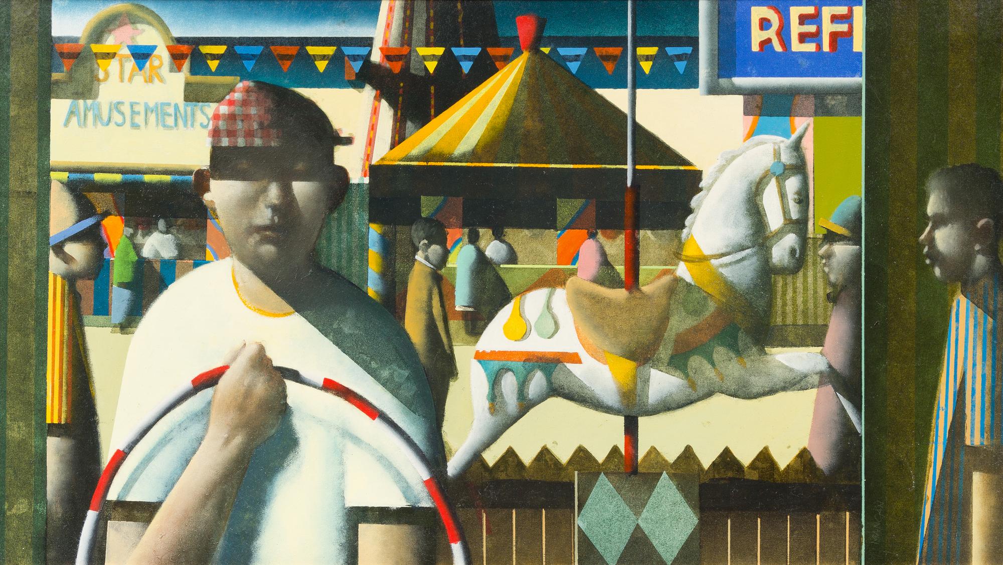 Stephen Mangan, (Scottish, b. 1964), Through the Hoop