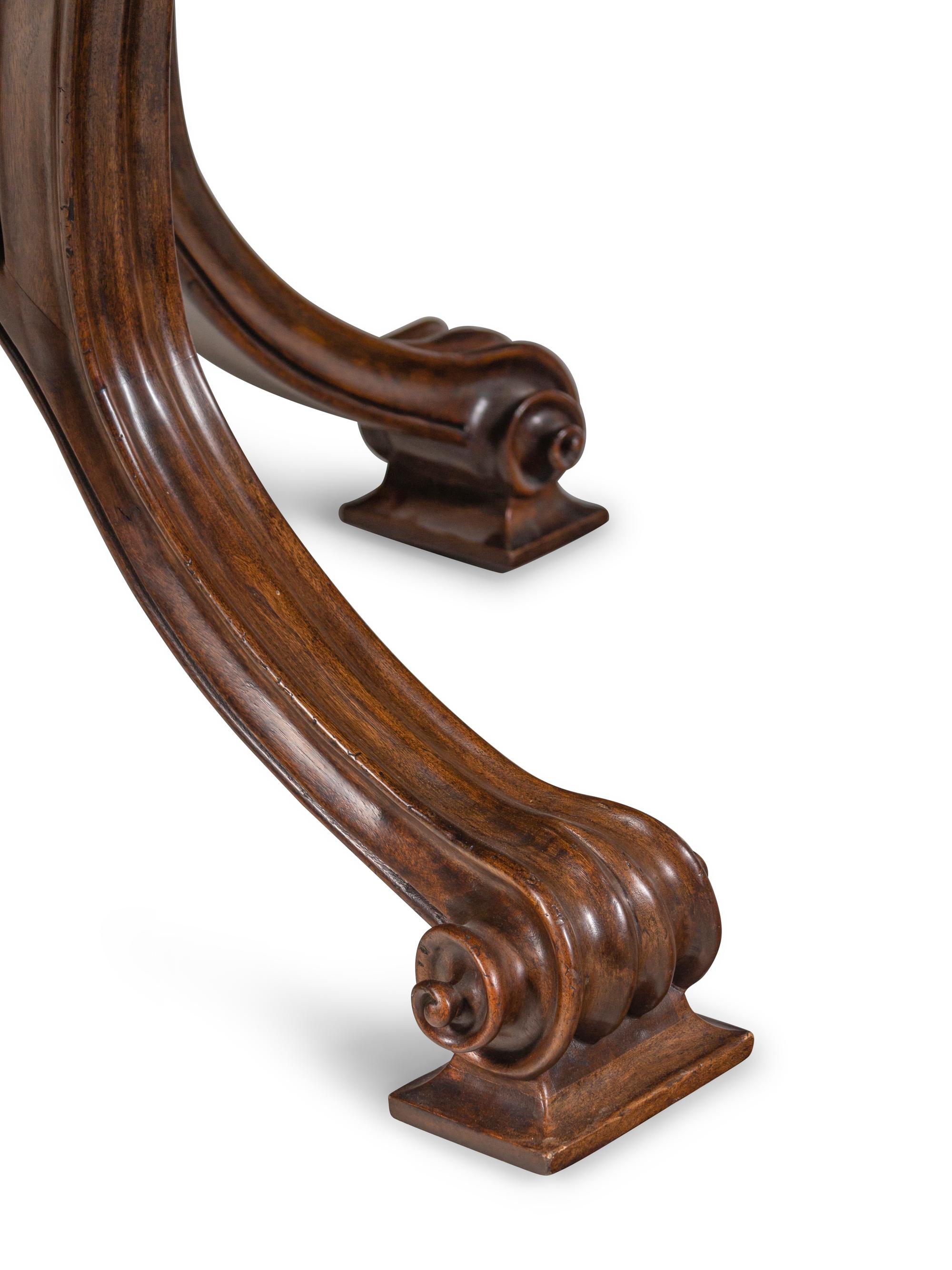 A Contemporary Walnut Dining Table
