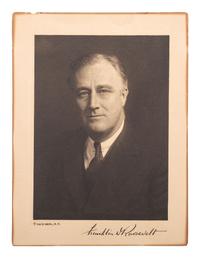 ROOSEVELT, Franklin Delano (1882-1945). Photograph signed ("Franklin D. Roosevelt").