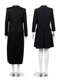 Two Designer Tuxedo-Style Coats: One Giorgio Armani, One Carolina Herrera
