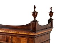 A Federal Mahogany and Satinwood-Inlaid Marquetry Fall Front Secretary Desk
