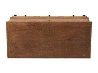 A Grain Paint Decorated and Part Ebonized Three-Drawer Blanket Chest