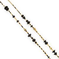 Wendy Ramshaw, Yellow Gold and Black Basalt Bead Necklace