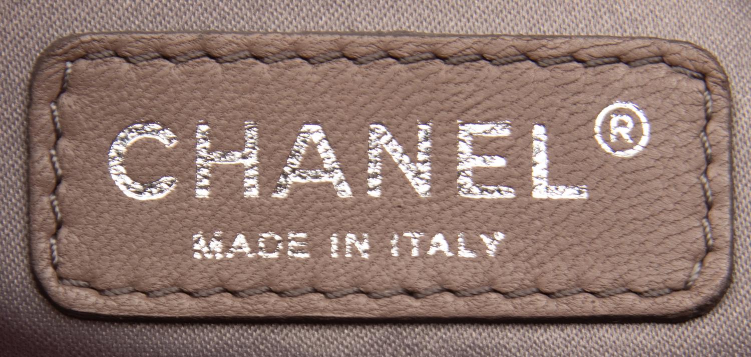 Chanel, Red Caviar Leather Petit Shopping Tote