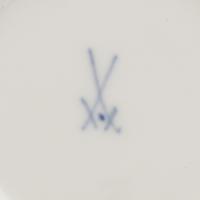 Three Meissen Porcelain Teacups and Saucers