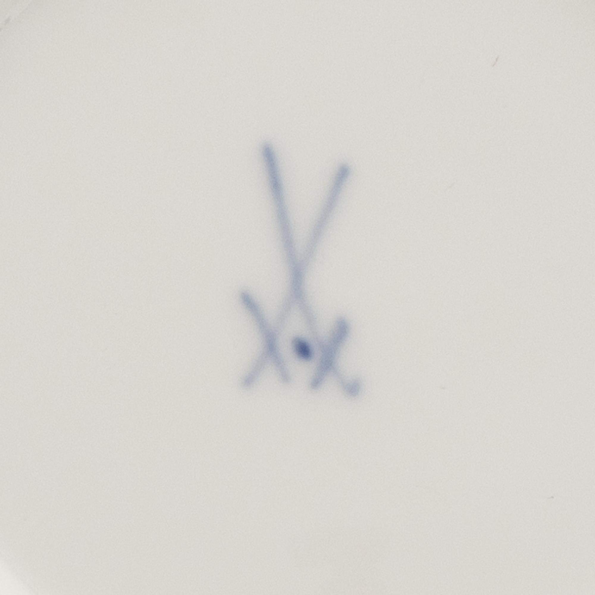 Three Meissen Porcelain Teacups and Saucers