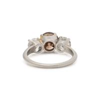 FANCY COLORED DIAMOND AND DIAMOND RING