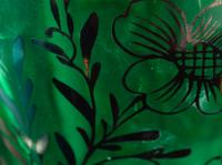 Two Simulated Cameo Glass Vases and a Silver Overlay Glass Vase