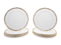 A Set of Eight Royal Worcester Marquis Porcelain Chargers
