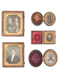 [EARLY PHOTOGRAPHY]. 16 daguerreotypes, ambrotypes, and tintypes of varying subjects.