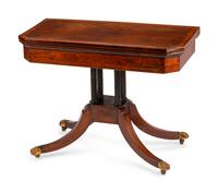 A Regency Inlaid Mahogany Card Table — EARLY 19TH CENTURY