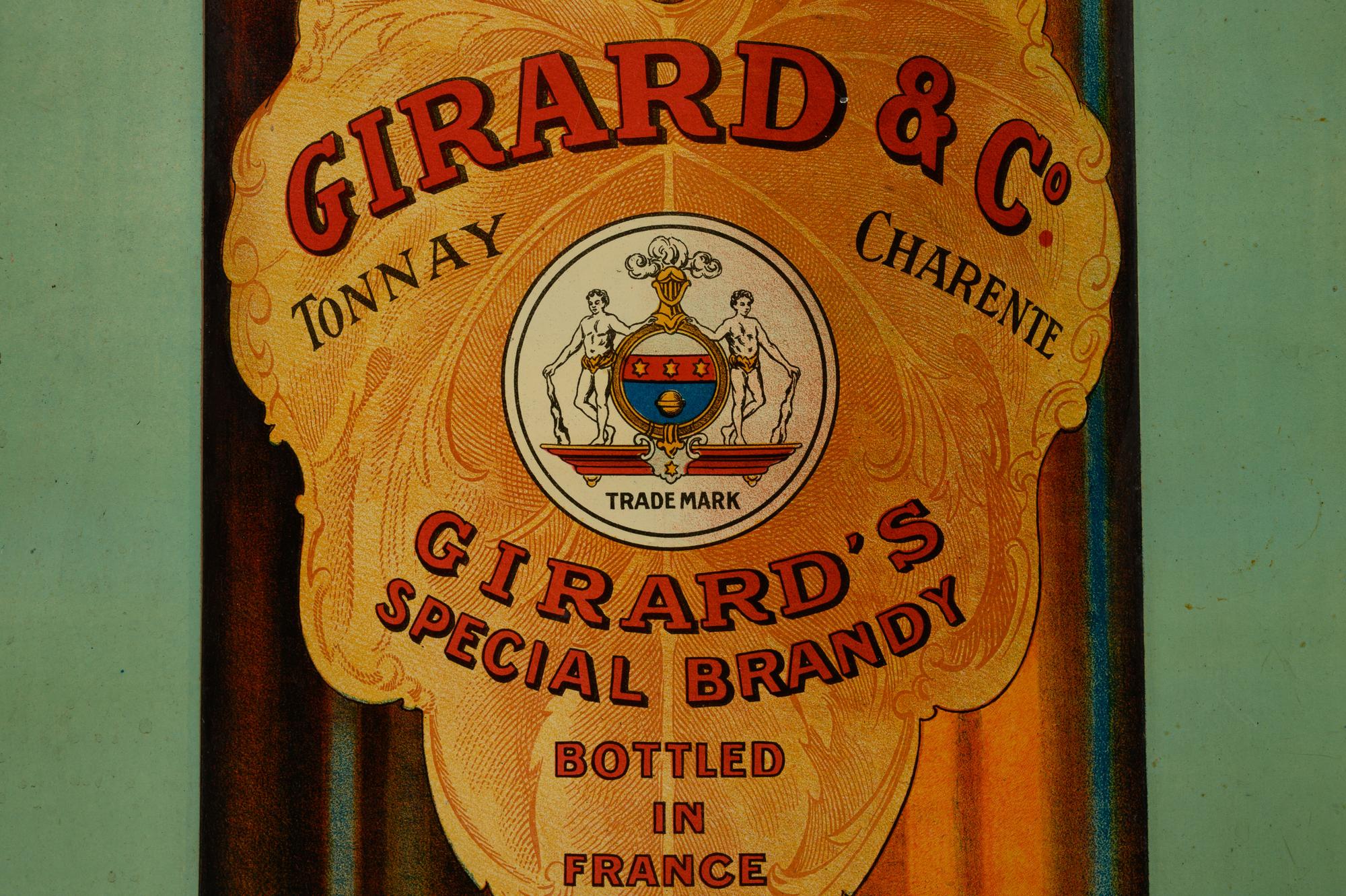 A Porcelain Girard’s Brandy Sign