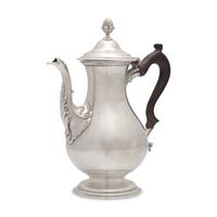 A Sterling Silver Coffeepot in the George III Taste