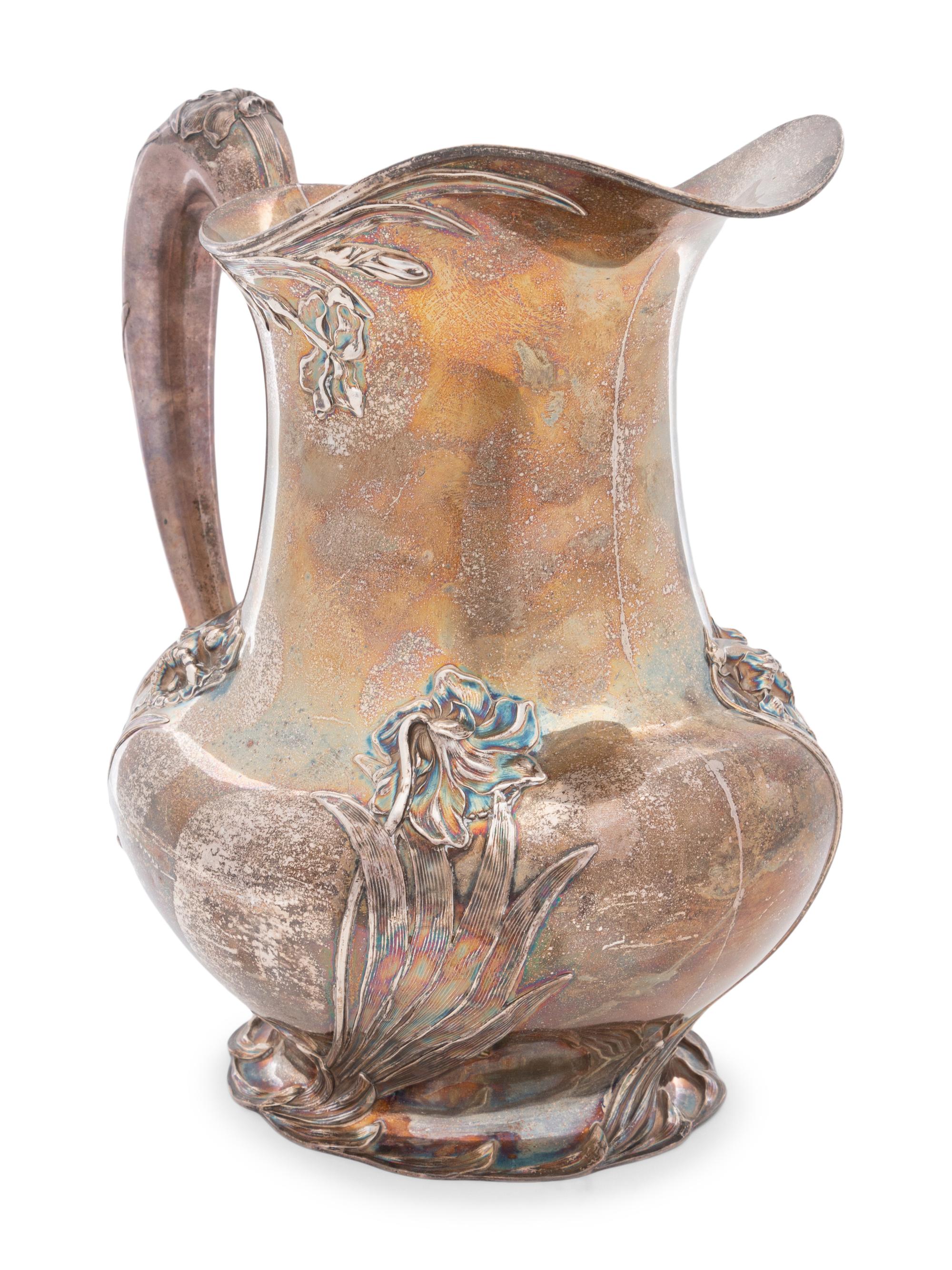 An American Silver Art Nouveau Pitcher