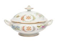 A French Porcelain Covered Tureen
