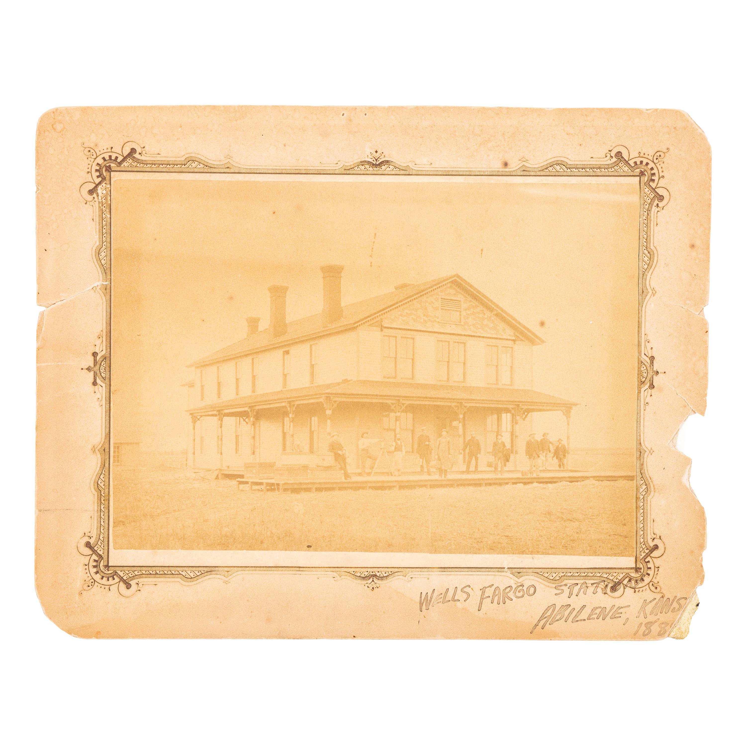 [TRANSPORTATION]. Wells Fargo Station Abilene, Kansas 188[?]. Abilene, KS: N.p., 188?