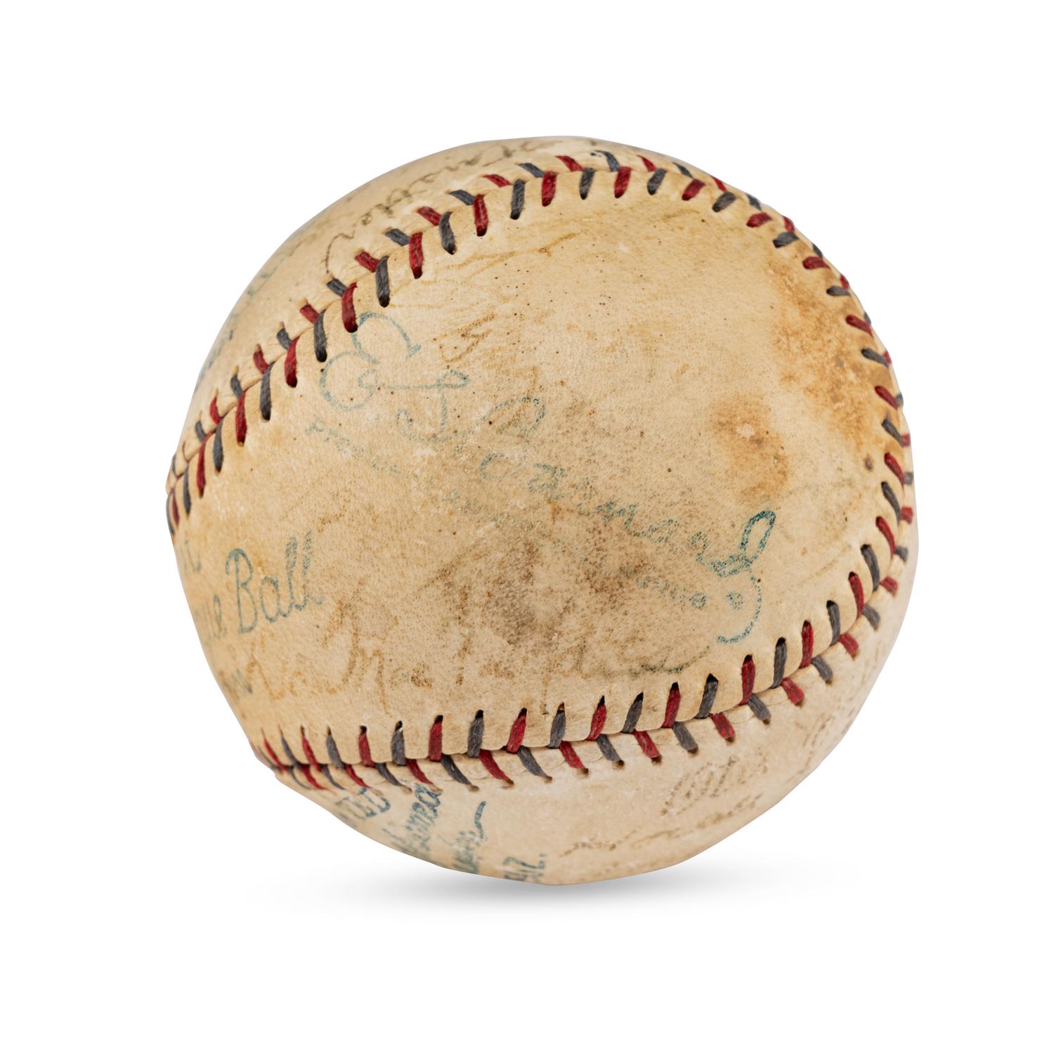A 1930 Boston Red Sox Team Signed Autograph Baseball (Beckett Authentication Services Letter of Authenticity)