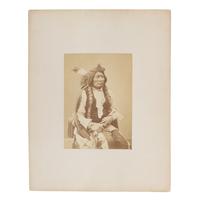 Studio Portrait of Big Mouth, Arapaho, ca 1872