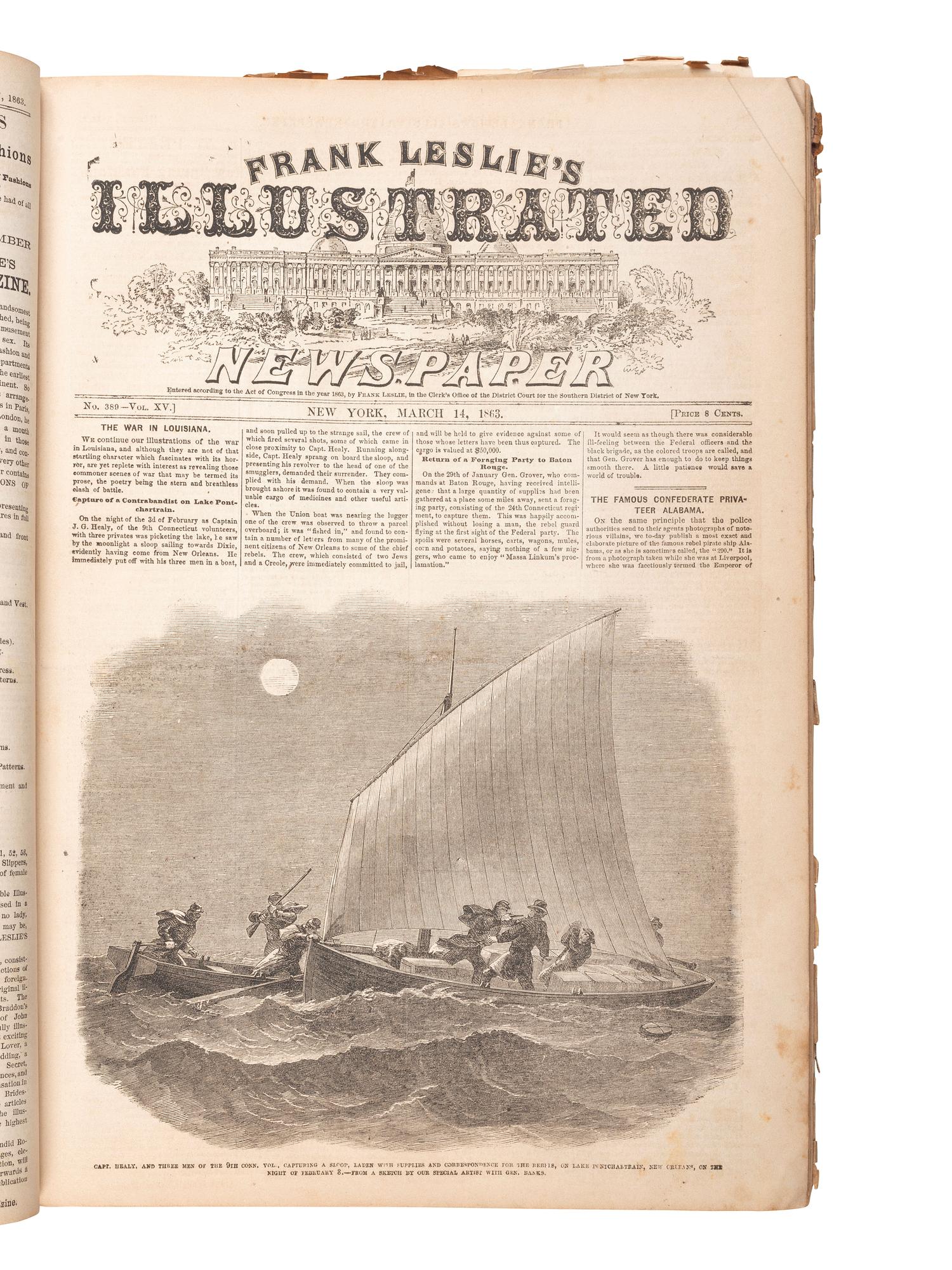[NEWSPAPERS]. Frank Leslie's Ilustrated Newspaper .