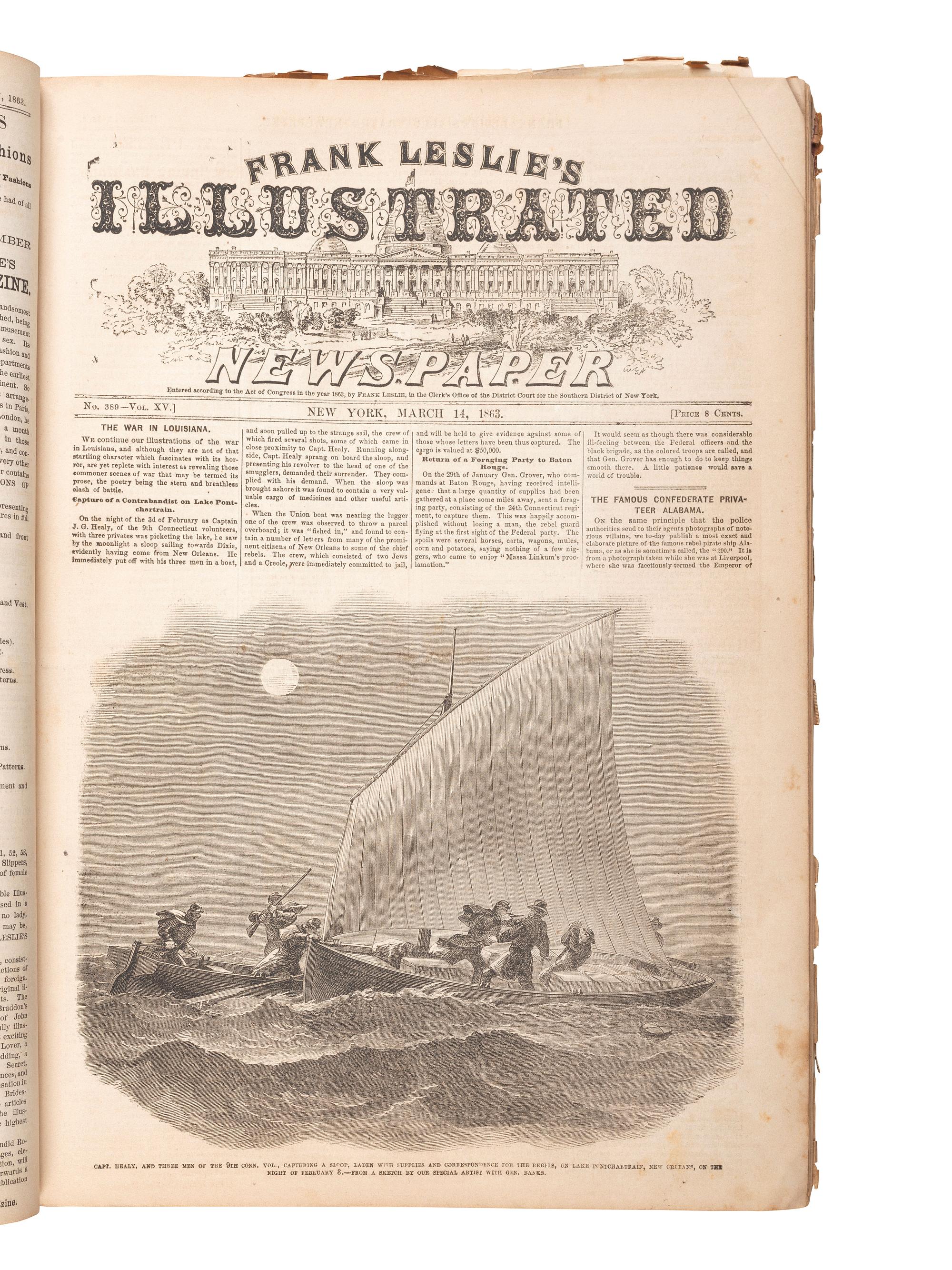 [NEWSPAPERS]. Frank Leslie's Ilustrated Newspaper .