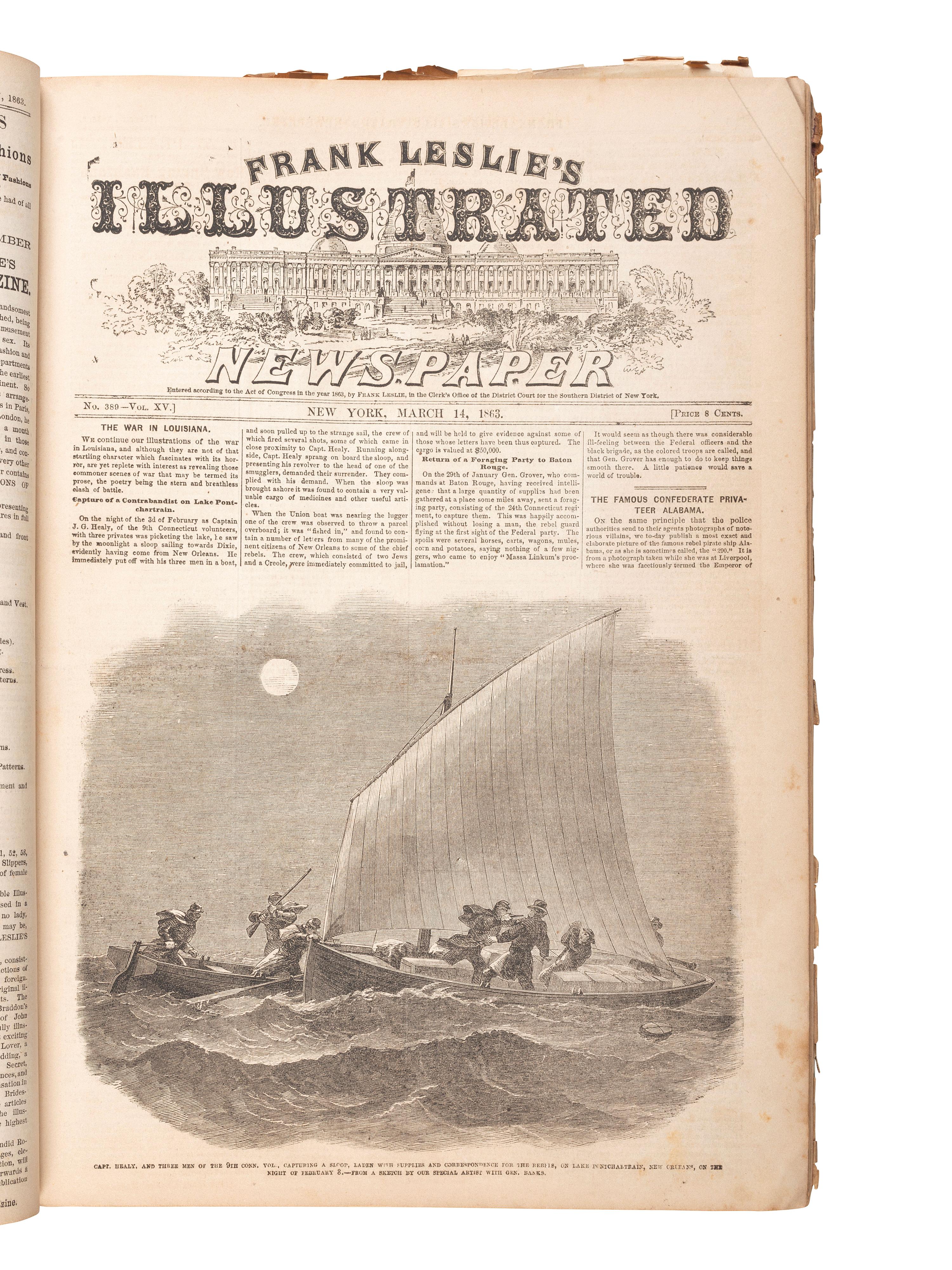 [NEWSPAPERS]. Frank Leslie's Ilustrated Newspaper .
