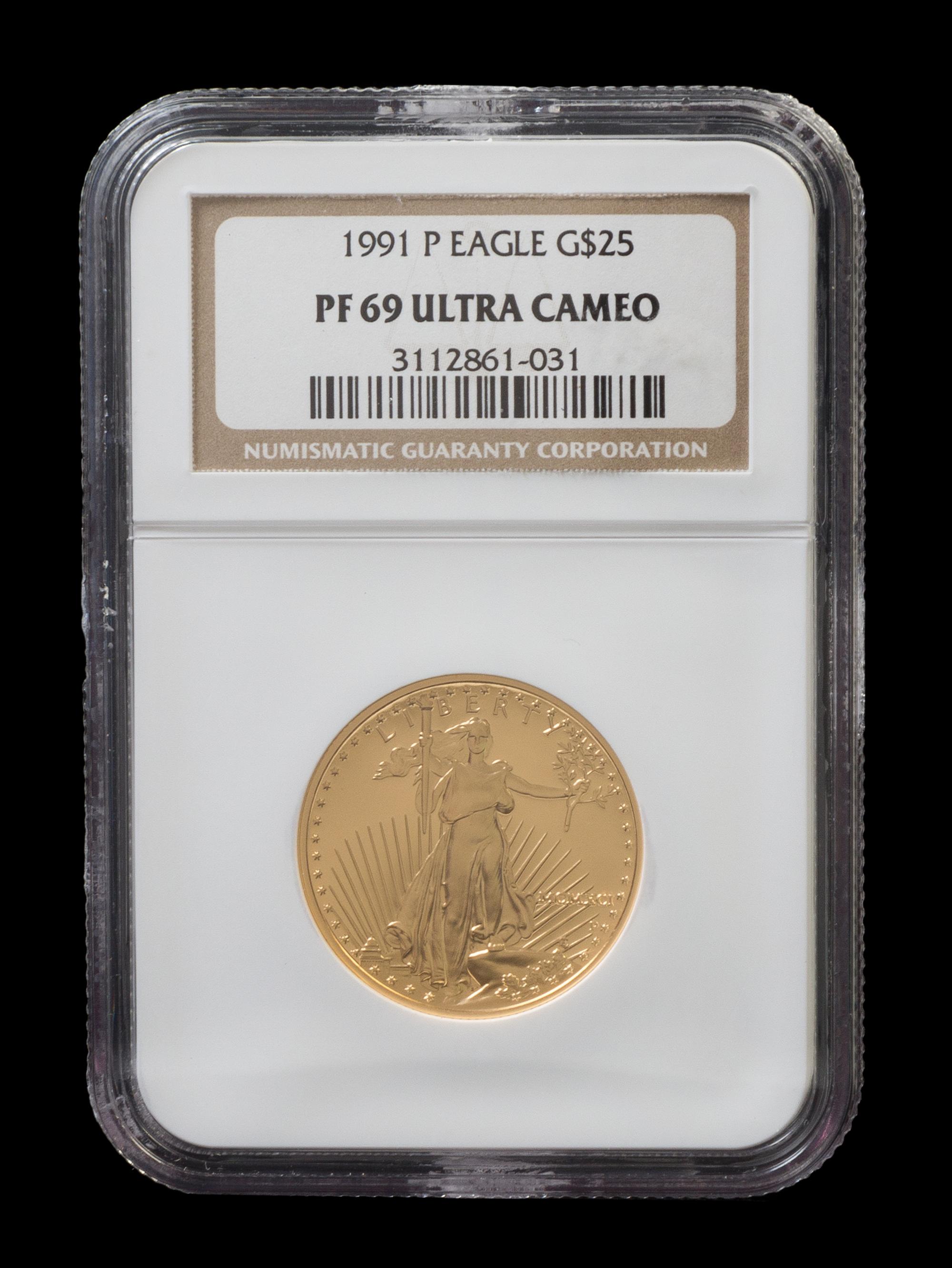 A United States 1991-P Eagle $25 Gold Proof