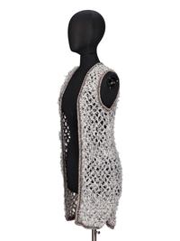 Chanel, Textured Open-Knit Sleeveless Duster