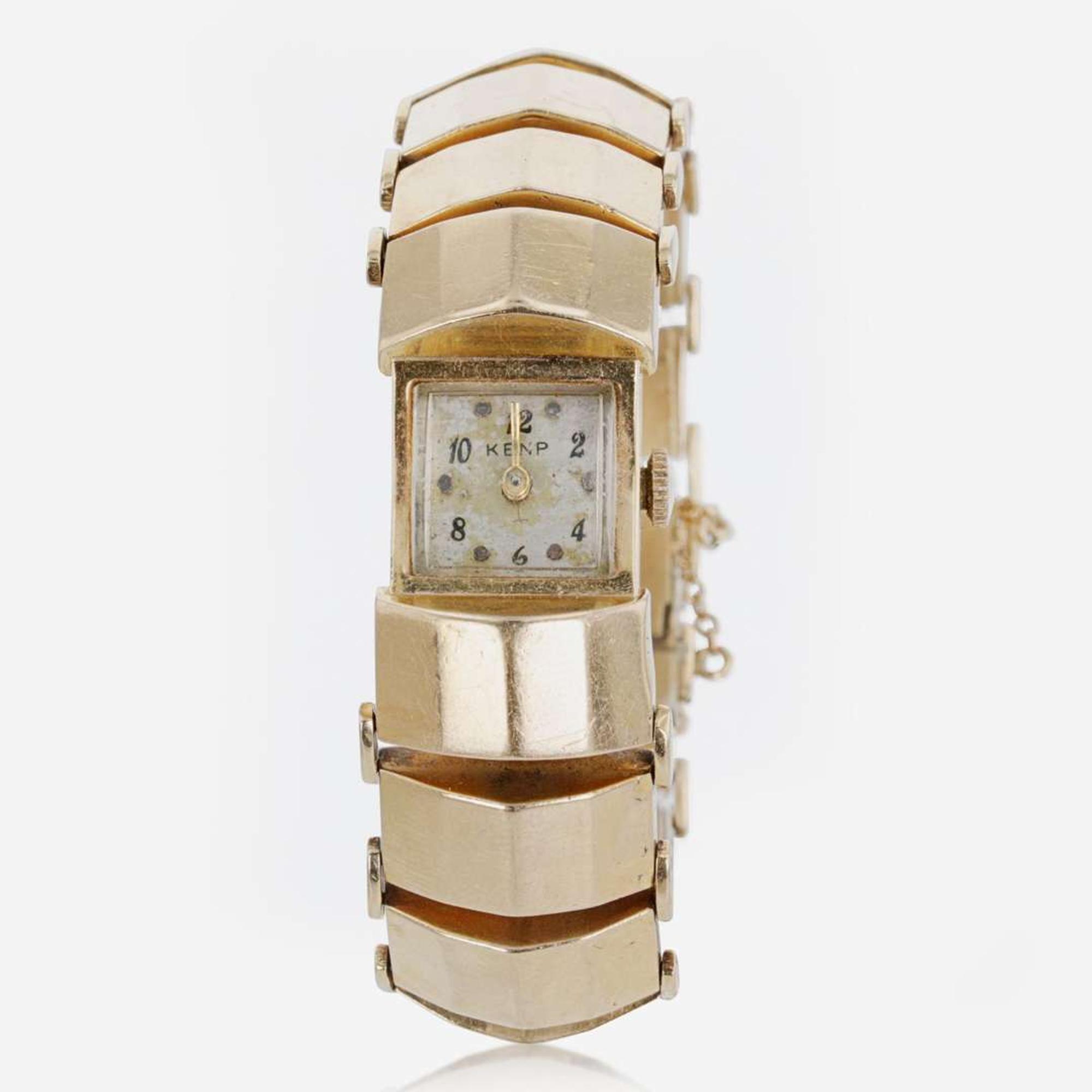 A Retro 14K Yellow Gold Ladies Watch