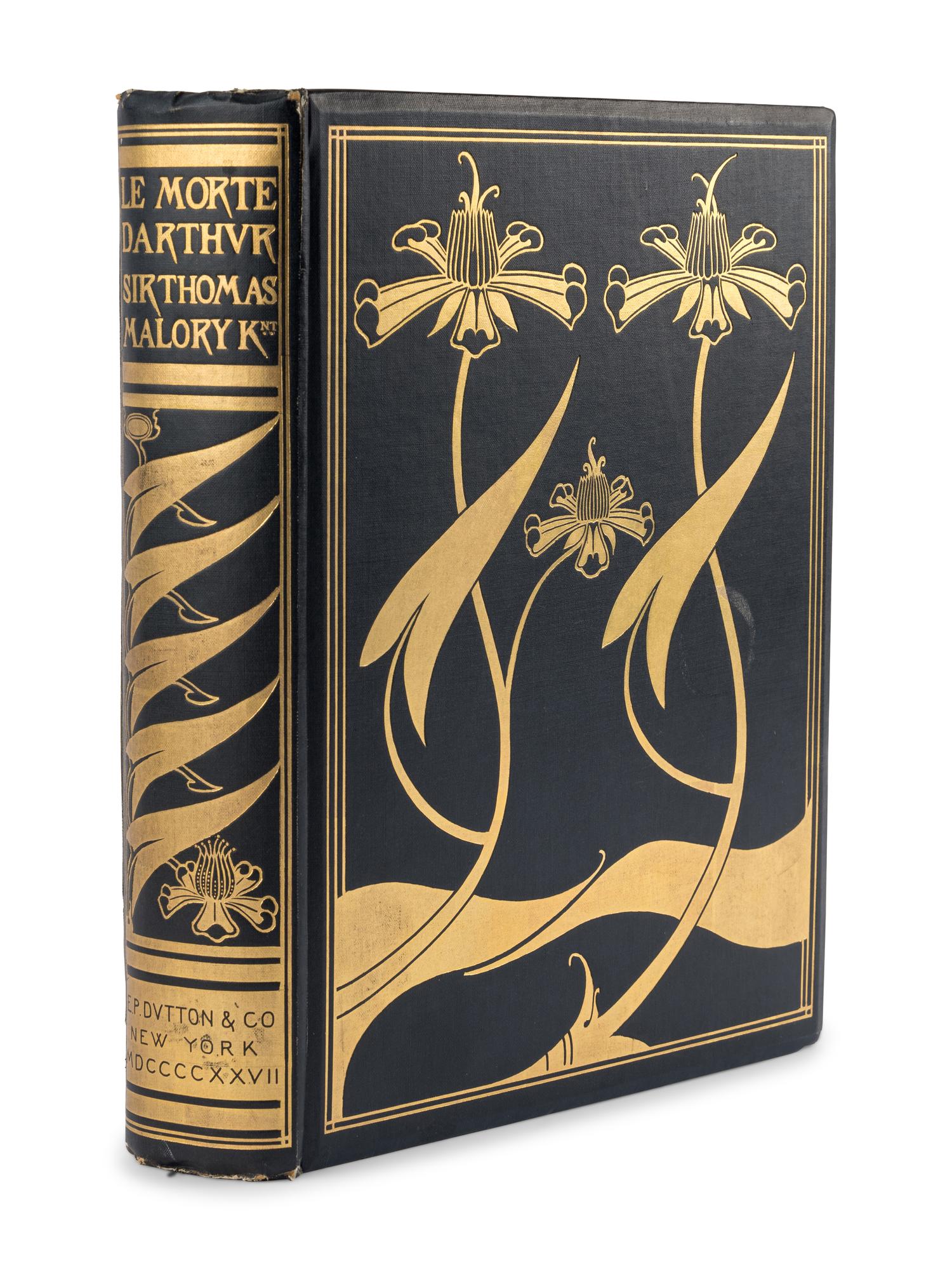 [BEARDSLEY, Aubrey Vincent (1872-1898), Illustrator]. MALORY, Sir Thomas (fl. 1470). [ Le Morte Darthur ]. The Birth Life and Acts of King Arthur of His Noble Knights of the Round Table … With Many Original Designs by Aubrey Beardsley. With an Introduction by Professor John Rhys . London: J. M. Dent and Sons Ltd., 1927.