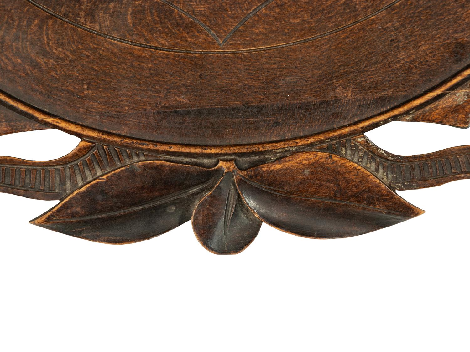 A Swiss "Black Forest' Carved Bear Head Mount