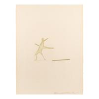 Various Artists (20th century) Merce Cunningham Portfolio , 1974 the complete portfolio of 7 prints on various papers, with text by Calvin Tompkins and the original gray linen-covered portfolio box with printed title