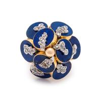 LAPIS LAZULI AND DIAMOND RING