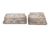 Two English Repoussé Silver-Clad Boxes