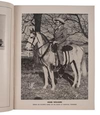 [COUNTRY MUSIC]. Traditional Country Music Hall of Fame scrapbook identified to Harold Sharp, containing rare Hank Williams Memorial Souvenir program.