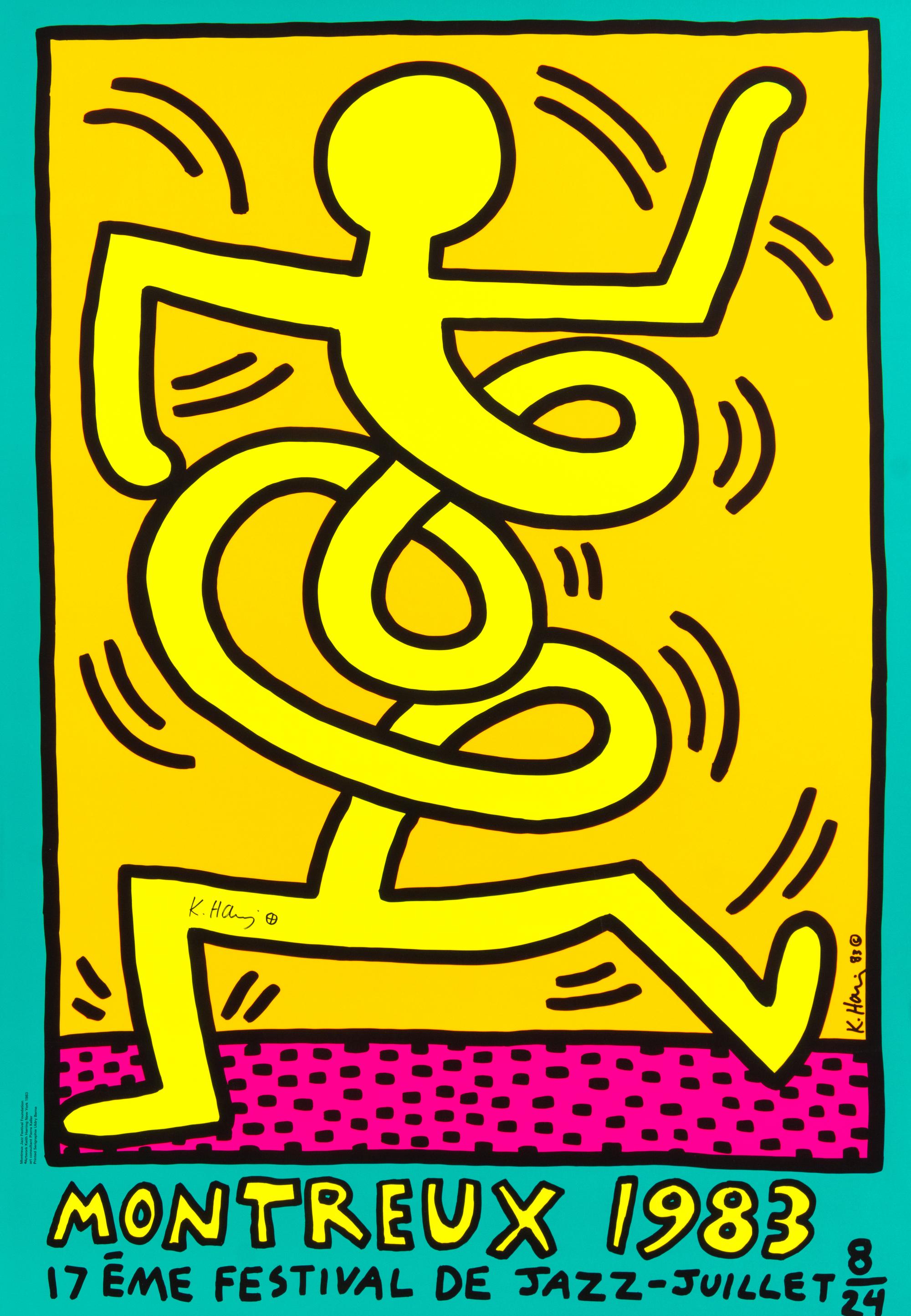 Keith Haring, (American, 1958–1990), Montreux Jazz Festival, 1983 (a group of 3)