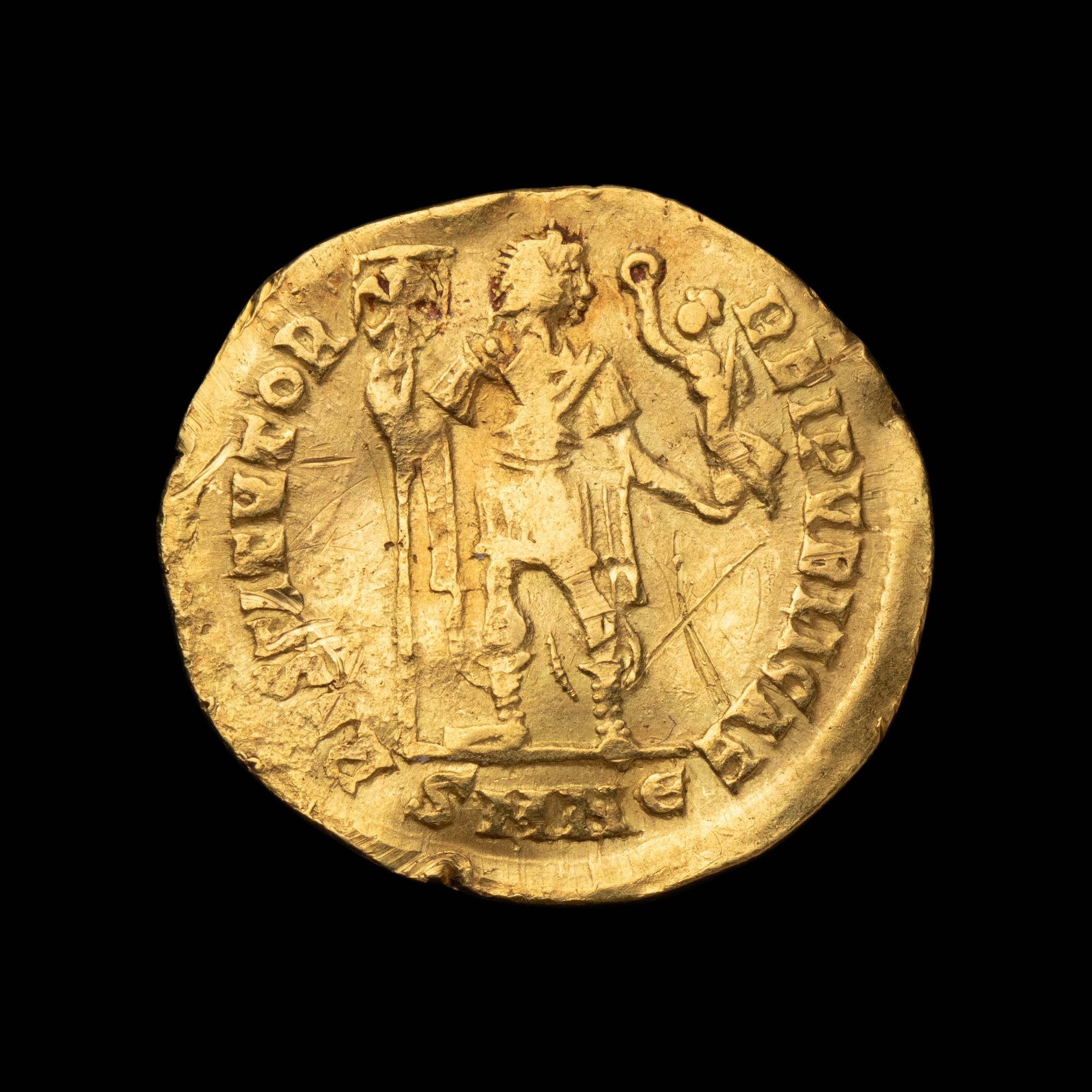[ANCIENT] EASTERN ROMAN EMPIRE. Valens (c. 370 AD), Av Solidus (4.4 g).