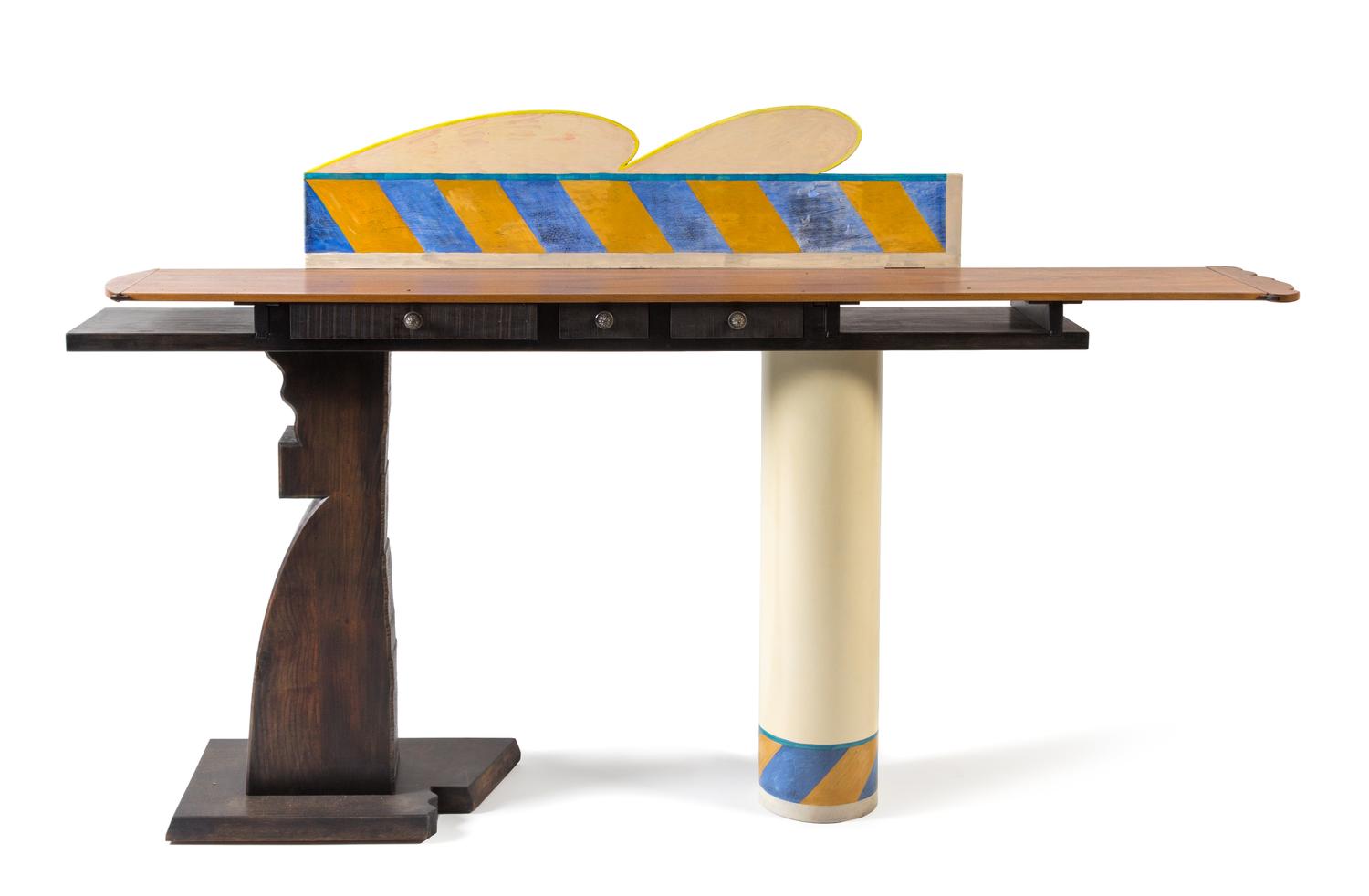 Garry Knox Bennett, (American, b. 1934), Knock Knock console, c. 1984, in collaboration with artist Ambrose Pillphister