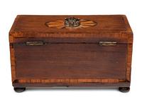 A George III Mahogany Tea Caddy